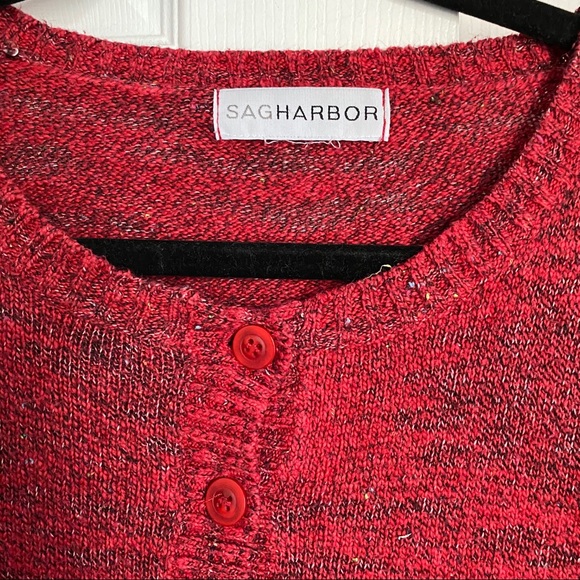 SAG HARBOR RED SWEATER - Picture 3 of 6